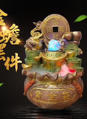 摆创招财厅金蟾摆件室内盆景办意公室装饰树1860脂工客艺品设