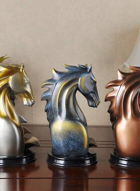 欧式客厅电柜马头酒架创意家视饰装红酒架乔迁结婚礼马头酒架物工