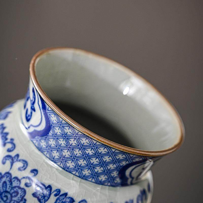 Blue and white porcelain tea ceremony Six Gentlemen Kung Fu tea set accessories landscape painting set ceramic tea brewing tools tea knife clip