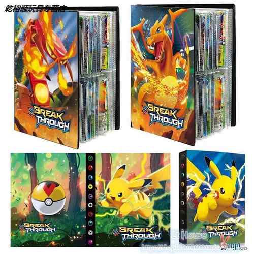 宝可梦卡册卡套皮卡丘宠物小精灵卡片收藏册神奇宝贝卡包闪卡册子 - 图0