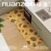 Sunflower kitchen floor mat door mat soft diatom mud water-absorbent cooling mat non-slip oil-absorbent strip carpet