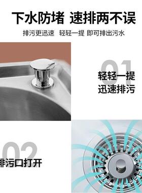 厕所卫生间不锈钢拖把池阳台拖布池落地式户外多功能拖布池洗拖把