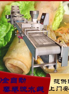 鲁品全自动包春卷设备机械手包春卷 自动化生的机器