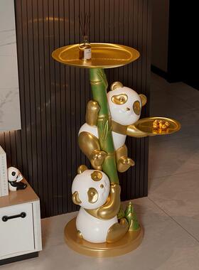 贝20240603汉美熊猫型收纳地托盘大落摆件客厅电视柜家装居饰乔迁