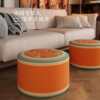 New Chinese futon cushion living room low stool pier balcony futon bay window lazy sofa tatami cushion peach brocade