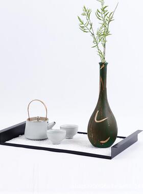 新托中式假属盘假山茶套组摆件家厅样具板房金玄关中国风软PZ974