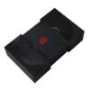 Creative black antique pattern UV double-open box Wenhua bracelet ear ring jewelry packaging gift storage box