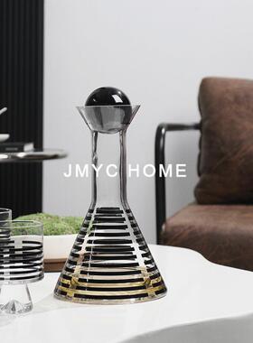 现代简约家居轻奢玻璃酒具样板间餐厅客厅茶几桌面吧台酒柜摆件