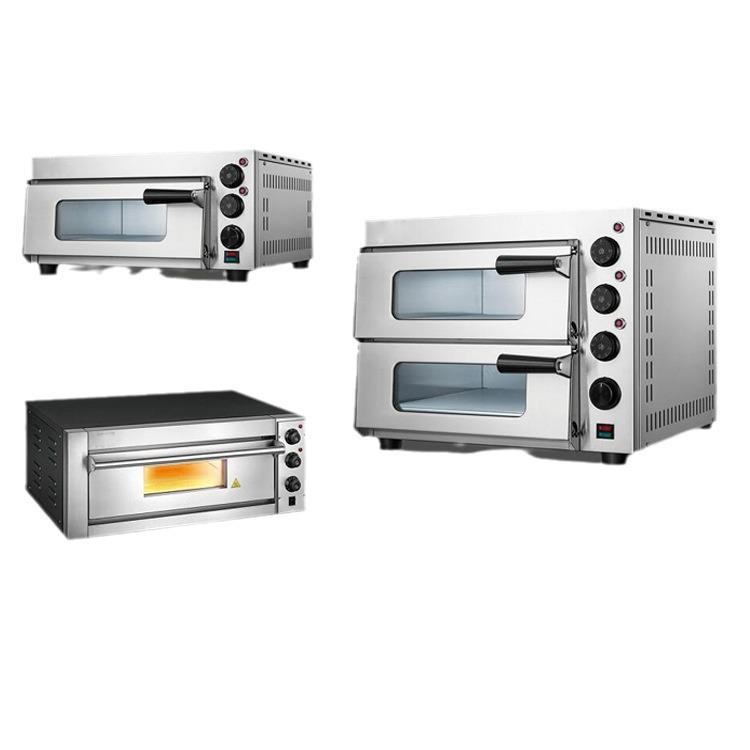 直销单双层比萨烤箱披萨电烤箱商用两层二盘烘焙蛋挞烧饼烘烤炉 - 图3