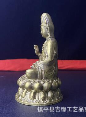 南海观音佛像摆件仿古佛像收藏家居装饰工艺品小号观音像摆件