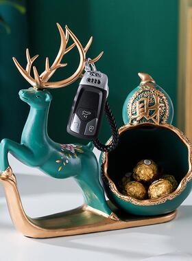 创意鞋柜户门口68969295玄关钥匙收盒现代麋乔鹿装饰入品摆件纳迁