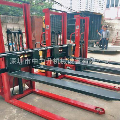 1吨2吨改装防爆全电动堆高车1吨2吨堆垛装卸车托盘升高车电动叉车 - 图0