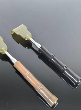 新款直销伸缩痒痒挠牛角老头乐竹节不求人不锈钢便携式抓痒抓背耙