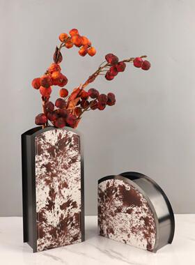 现简约仿马毛金属干花插花花摆件客厅卧室餐厅酒店家居装饰品