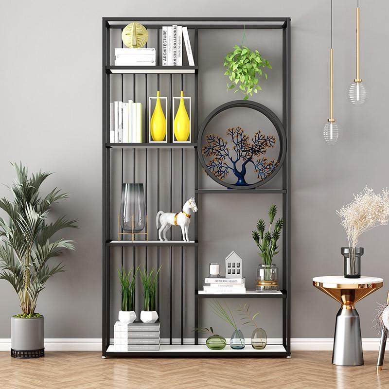 办公室铁艺屏风隔断围栏餐厅卡座客厅玄关花架置物架落地轻奢书架,淘宝优惠券,粉丝福利购,淘宝优惠卷