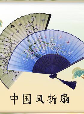中国风古风檀香扇迷你日式便携小礼品扇子折扇折叠舞蹈女扇