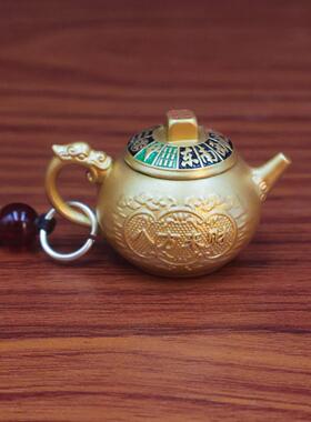 蛇年十二生肖八方来财把把壶转转麻将盘玩转转手把玩汽车钥匙挂件