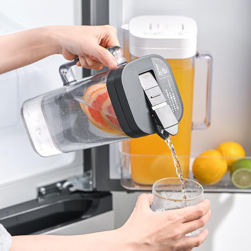 冰箱密封冷水壶用大容量防茶尘耐高温家塑料泡PEB凉开水水水壶 - 图0