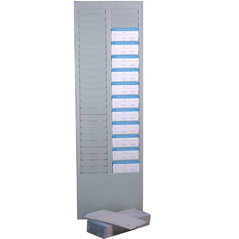 50-person attendance card holder can store 50 pieces of paper, plastic holder for placing attendance cards, time card insertion card holder