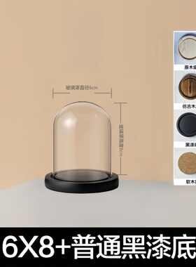 玻璃罩工艺品防尘罩永生装饰摆件