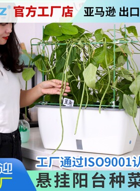 吸水花盆家庭阳台种菜盆专用箱水培蔬菜种植箱菜架子塑料懒人花箱