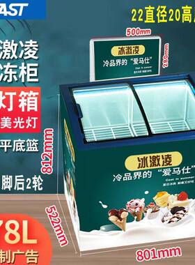 诚然品牌商用冰淇淋展示柜 小型雪糕冷冻速冻展示机