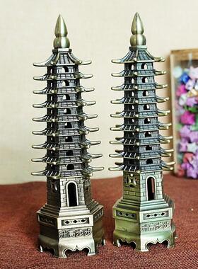 新款金属工艺品品牌文昌塔模型摆件9层13电镀做工精细文昌塔