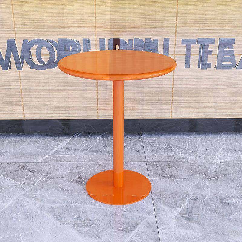 网红碳钢圆餐桌小户型客厅铁艺茶几奶茶店咖啡桌户外小桌子阳台桌,淘宝优惠券,粉丝福利购,淘宝优惠卷