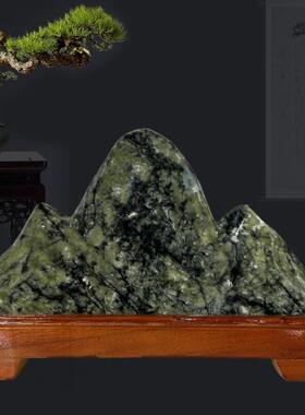 天然泰山墨玉原石靠山石客厅玄关办公室奇石观光石泰山石敢当摆件