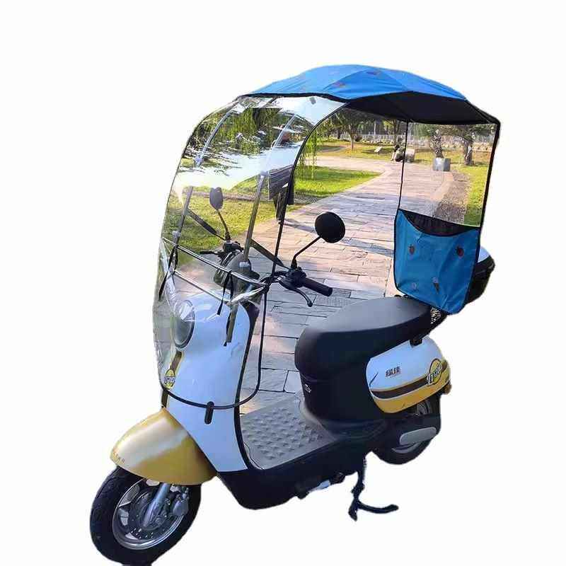 旭菲电动车雨棚篷新款可拆卸全收缩折叠雨棚踏板摩托车遮阳伞防风,淘宝优惠券,粉丝福利购,淘宝优惠卷