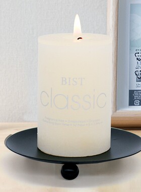 现货款迷你北欧金色铁艺烛台创意简约几何碟子浪漫蜡烛杯餐桌摆件