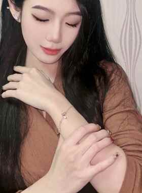 新加坡「设计师」Oho Ou 手链女生 贝母蝴蝶 轻奢小众精致手镯