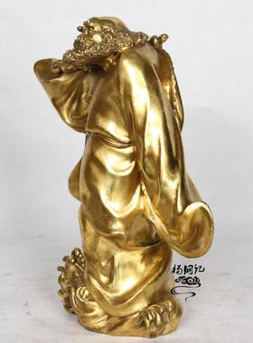 杨铜记（赛龙铜器）铜过江达摩工艺品铜器摆件工艺品