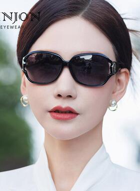 太阳眼镜女款显脸小偏光太阳镜可抗UV大脸显瘦高级感圆脸防晒眼镜