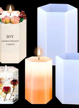 Cylinder Silicone Mold DIY Epoxy Resin Candle Mould Aromathe