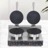 Double-head egg roll machine commercial electric baking pan ice cream crust shrimp crackers crispy machine boiler electric heating ice cream crust stall