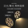 Ultra-thin surface-mounted spotlight COB full-spectrum home living room punch-free no main light ceiling smart anti-glare downlight