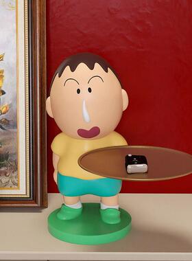 创意卡通哑巴入口大门钥匙储物托盘装饰搬家乔迁新家装饰