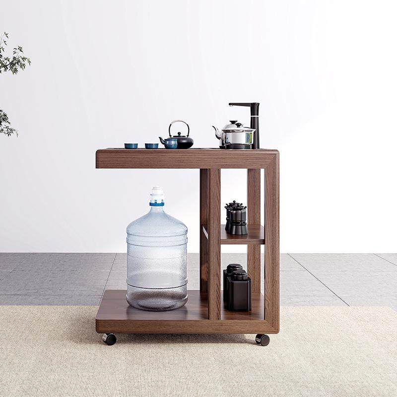 S&简约全实木茶桌组合家用多功能边几柜阳台功夫泡茶台可移动小茶,淘宝优惠券,粉丝福利购,淘宝优惠卷