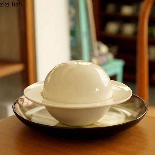 Planet Ceramic Bowl Straw Hat Plates Dinner Plate Soup - 图3