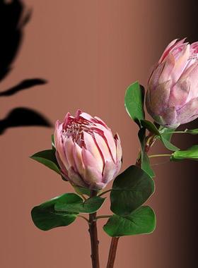 北欧风格仿真花卉假花装饰帝王花客厅餐桌茶几插花瓶花艺摆设品