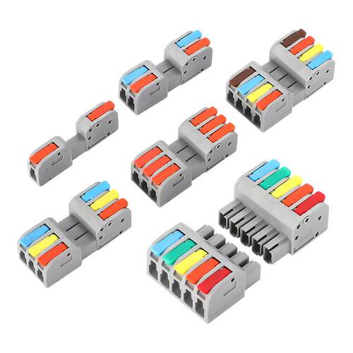 可分离组合DF-2604D-12/3/4/5 对接快速接线端子 12345进12345出 - 图3