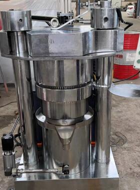 立式液压芝麻香油机胡麻籽松籽榨油机花生杏仁棉籽榨油机油坊用