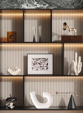 艺贝现代装简约酒柜饰品面摆件轻奢子客厅电视柜创意家居桌东升电