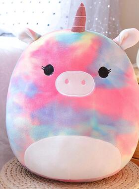 Squishmallow Unicorn Purple Cat Colorful Pig Doll Little Fly
