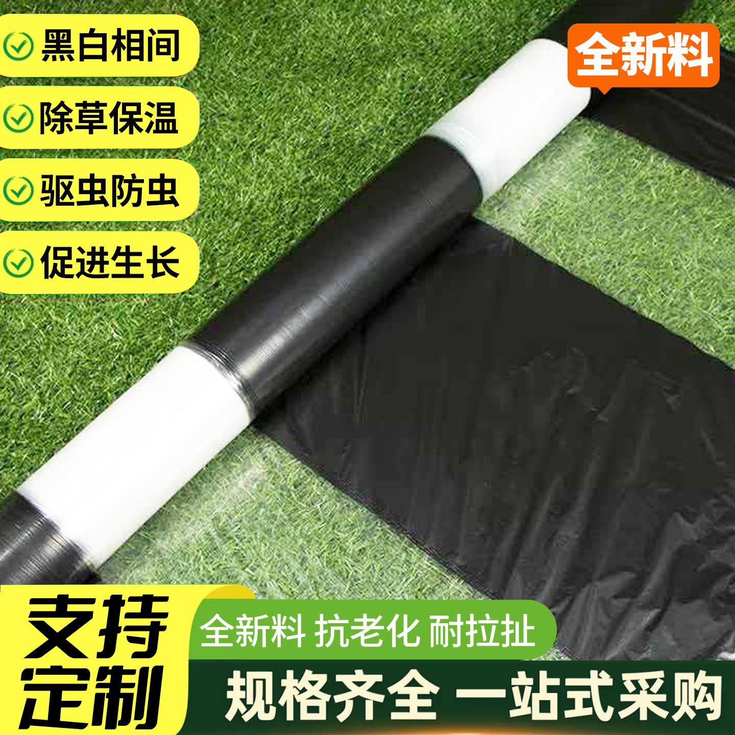 Agricultural black and white PE mulch film, agricultural film, thermal insulation, anti-aging, greenhouse film, planting film, factory direct sales and customization