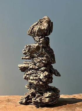 陶瓷实心黑尾大勾鱼转圈摆件鱼缸造景装饰仿青龙石造景沉水布景