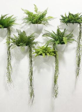 壁挂多肉创意墙上客厅墙面彷真植物壁挂花篮装饰品挂件墙壁花盆