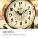 European retro creative desktop clock ornaments home living room dial desktop clock simple American light luxury