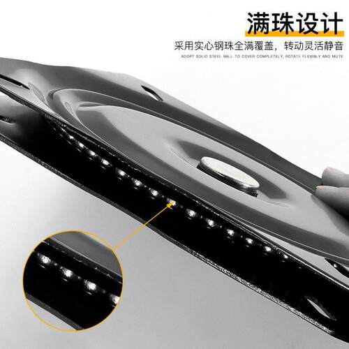 旋加厚满珠发底座转盘 展示架向转万底盘GH01沙家具五金方形 现货 - 图0